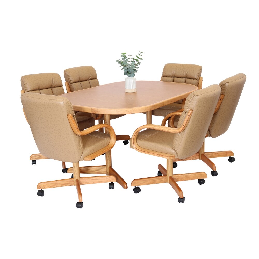 Heavy duty dining store chairs with casters
